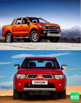 Cần mua ôtô cũ - So sánh Ford Ranger và Mitsubishi Triton